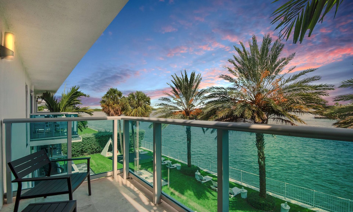 Bal Harbour Apartment | 2 Bedroom-2 Bathroom with Canal Front Balcony Steps Away from Bal Harbour Beach