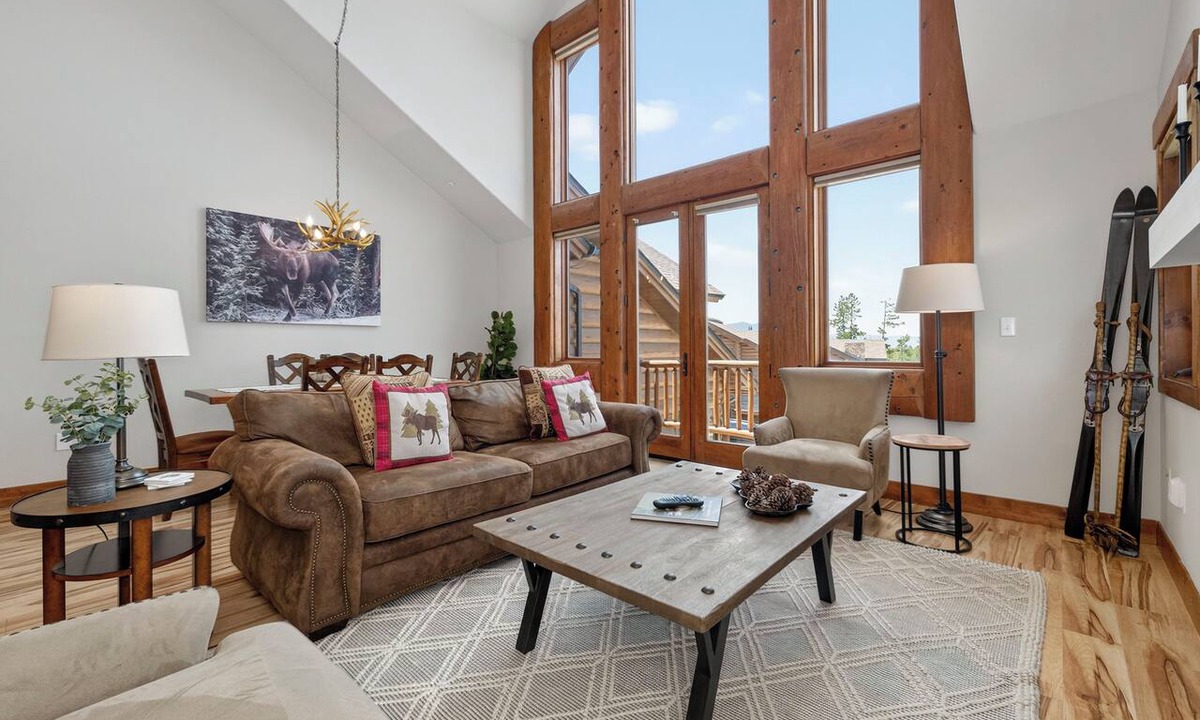Fraser Condo | 3 bedroom, views from private deck, vaulted ceilings, spacious floor plan