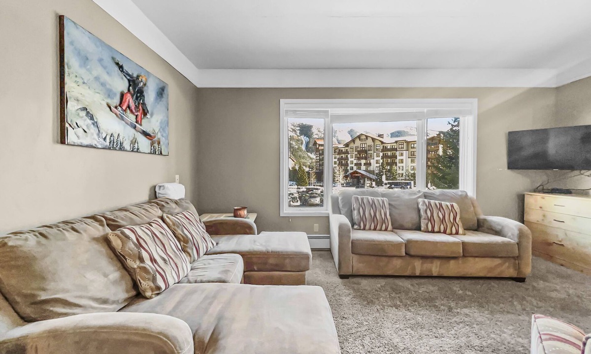 Copper Mountain Village Condo | Affordable Ski Condo with great views and shared hot tub! TL212
