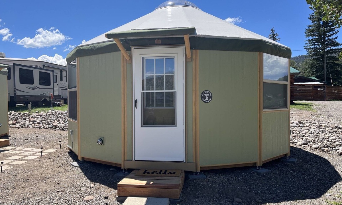 South Fork Cabin | Bristlecone Yurt at Aspen Ridge Cabins in mountains near Rio Grande River