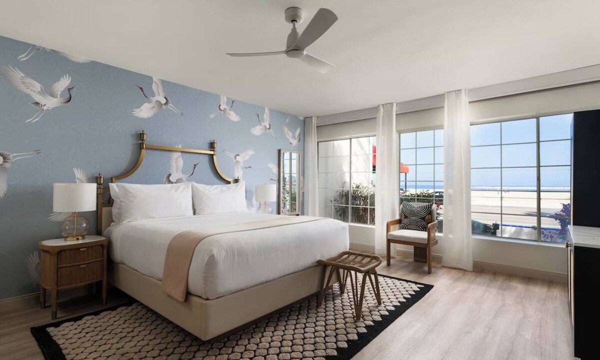 West Beach Hotel | Cozy Ocean Hideaway! Pool, Gym, Fireplaces, Bikes & Santa Barbara Harbor Strolls