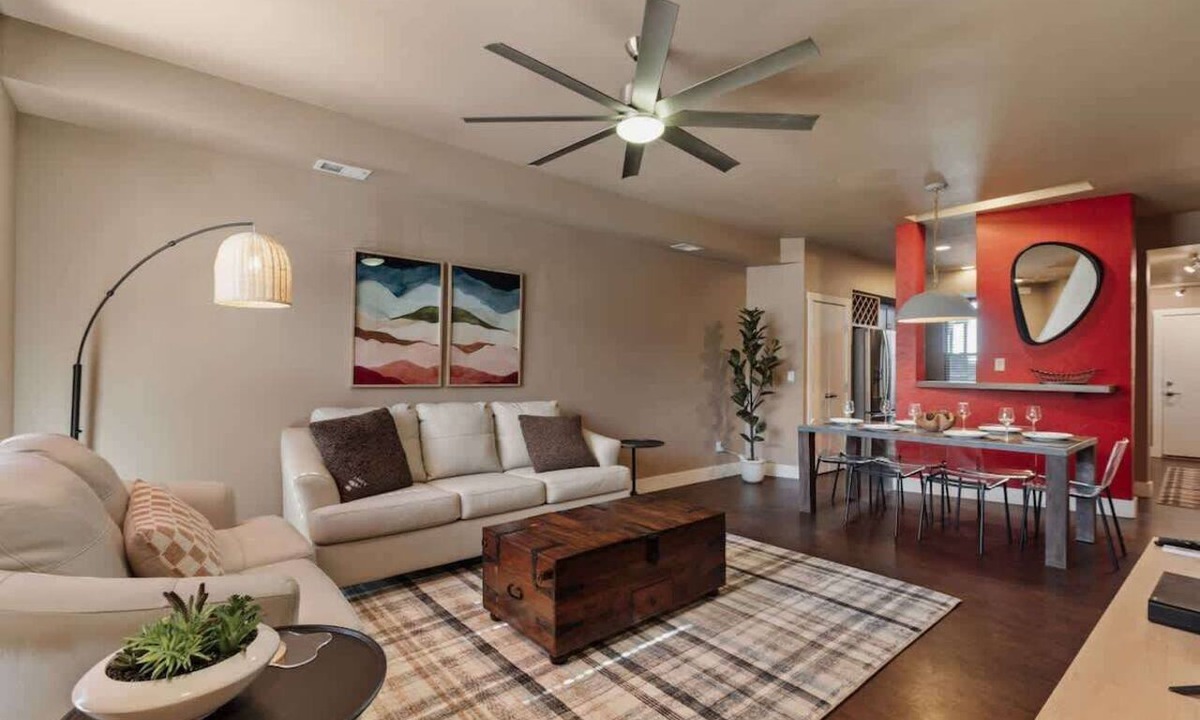 Old Town North Apartment | FoCo Patio Oasis – King Beds & Walkable Location