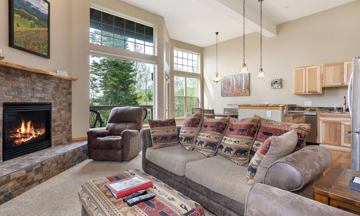 Wildernest Condo | Gore Trail Condo: Cozy Stay Near Trails and Ski Resorts, Sleeps 6, Free Shuttle, Hot Tub, Fireplace