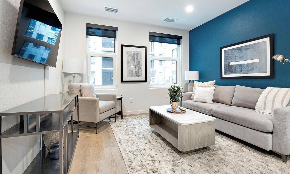 Civic Center Apartment | Landing | Stylish 1BD, Rooftop Lounge, Gym