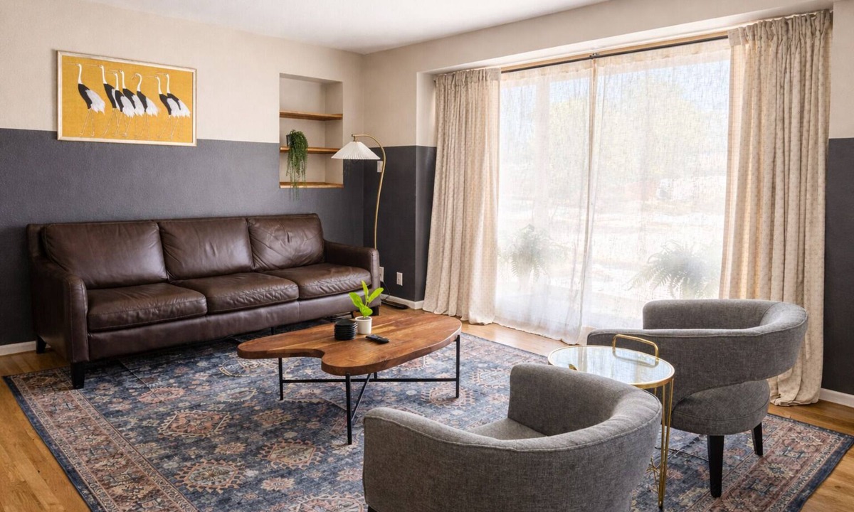 Littleton House | Midcentury Mod Big Yard Games 2 Living Areas
