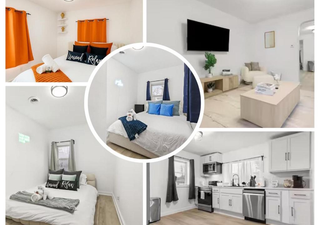 Akron Apartment | Modern 3BR Home Game Room Pool & Ping-Pong