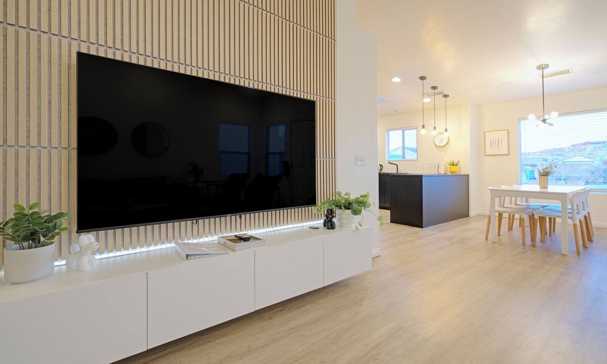 Page House | Modern retreat, great views, games galore.