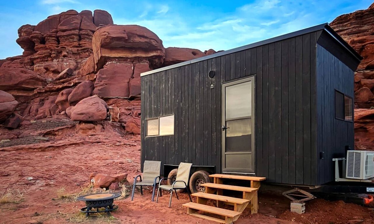 Moab Cabin | Modern Tiny House on a Secluded Private Ranch for an Amazing Escape in Nature with Incredible Views in Moab, Utah