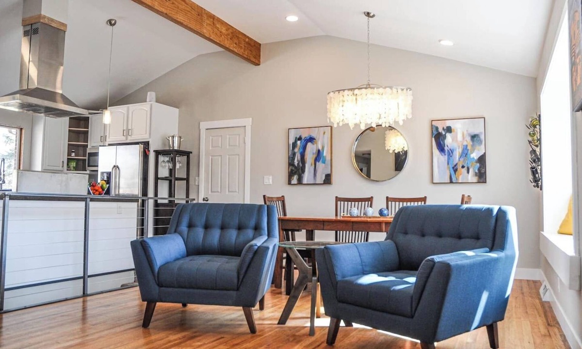 Martin Acres House | Our comfortable home, with great view of the Flatiron Mountains, sits in the heart of South Boulder. Enjoy the private hot tub spa, media room with 84" Theater TV, well stocked Chef's kitchen. Walk to shopping, restaurants, brewery and trails nearby.