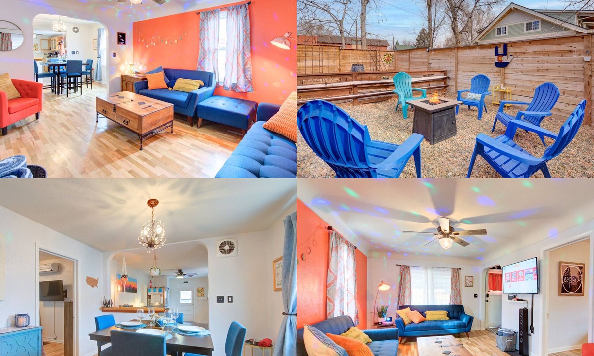 Central Colorado Springs House | Pet-Friendly Downtown Escape: Fully Fenced Yard, Fire Pit, BBQ & Nintendo Switch