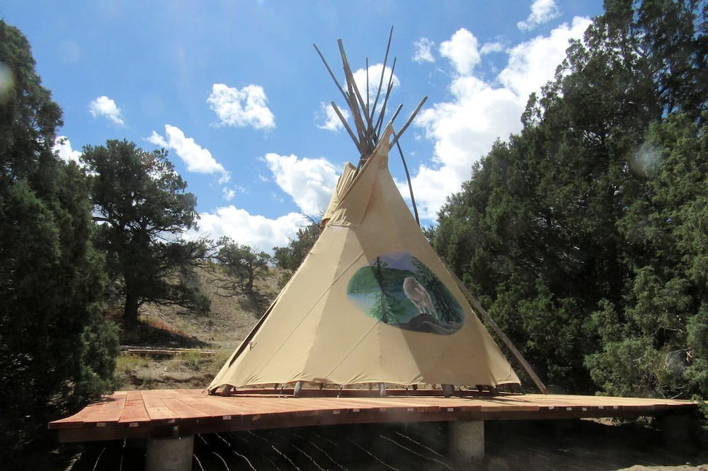 Salida RV Rental | Pet Friendly Mountain Tipi for Glamping in Salida, Colorado