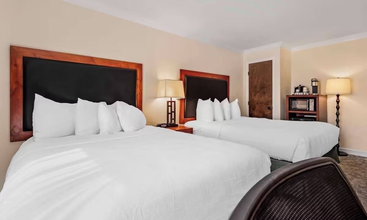 Eagle Hotel | Pet-Friendly Standard Room | 2 Queens + Free Breakfast & Airport shuttle
