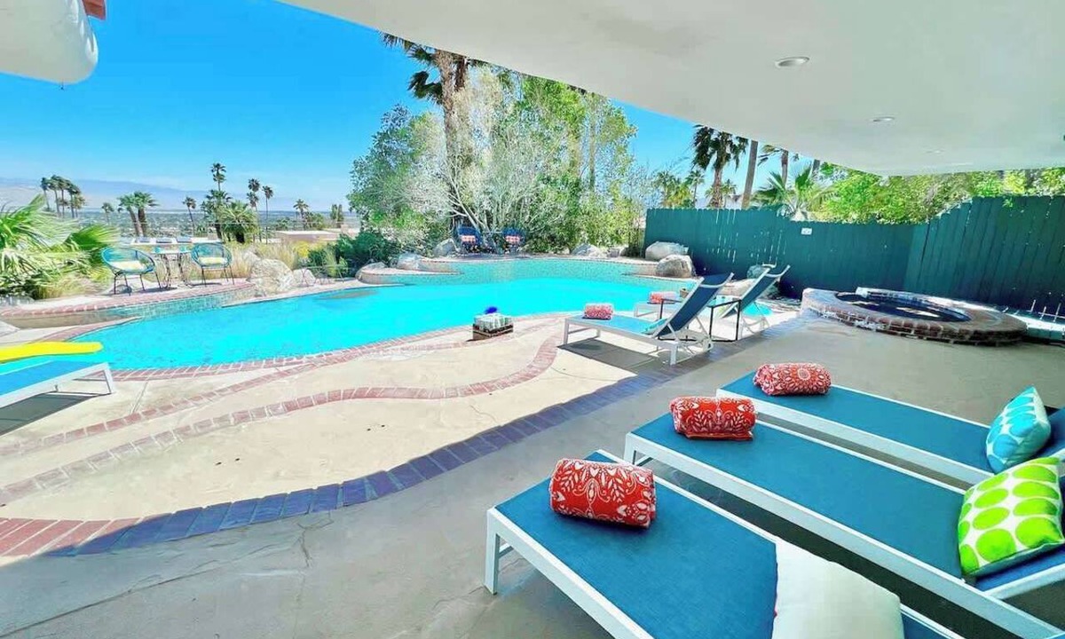 Chino Canyon House | Private Pickleball, Huge Pool, Game Room, Fire Pit