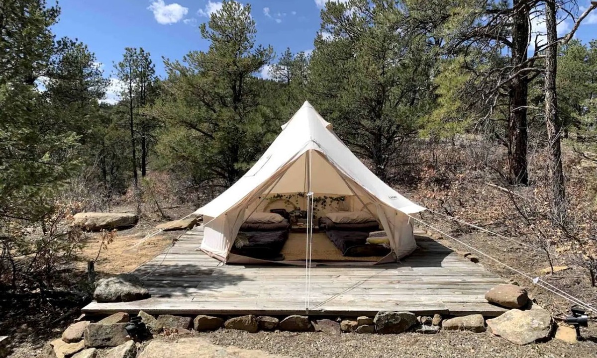 Boncarbo RV Rental | Reconnect with Nature at this Unique Bell Tent in Colorado