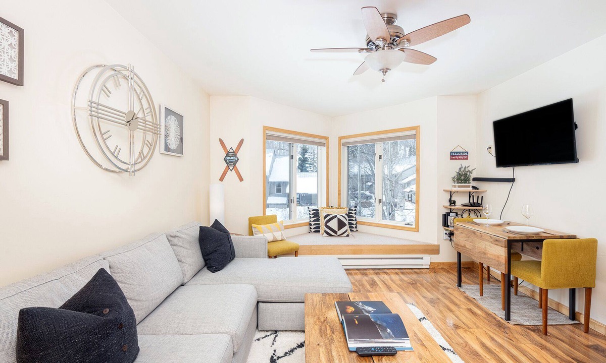 Telluride Condo | River view condo w/hot tub + pool