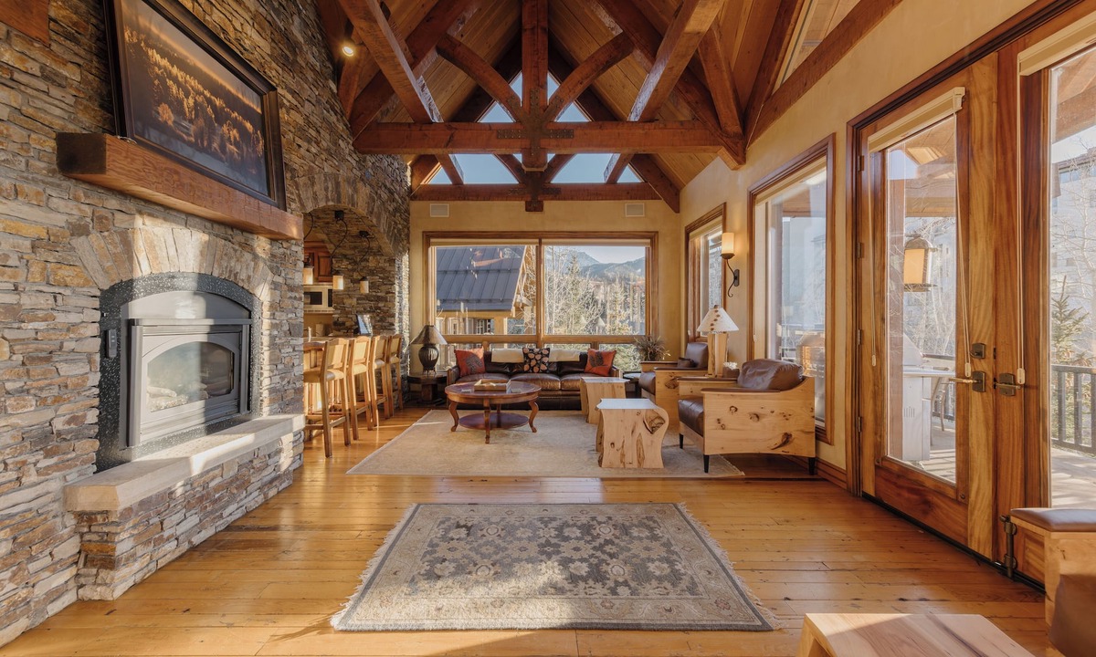 Mountain Village Cabin | See Forever Cabin by InvitedHome | Walk to Hike and Festivals, Fireplace, Views
