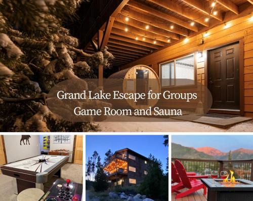 Grand Lake House | Sleeps 16 Walk to Grand Lake & Town Sauna, Theater & Game Room Lake View!