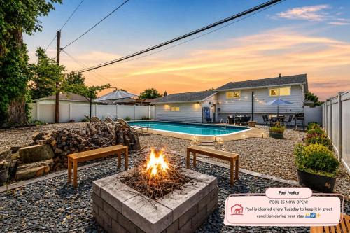 Parma House | Swim and Relax with a Pool Hot Tub and Renovated HomeHop