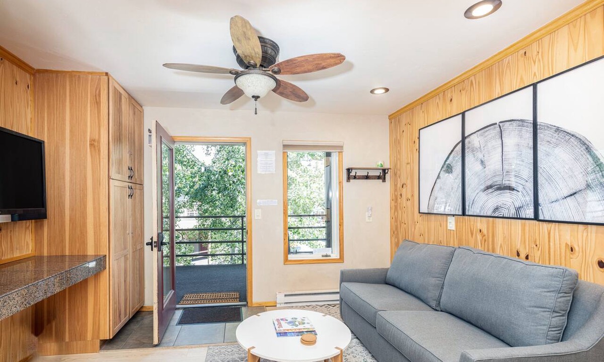 Telluride Condo | Top Floor Bay Window, Mountain & River Views + Pool & Hot Tub