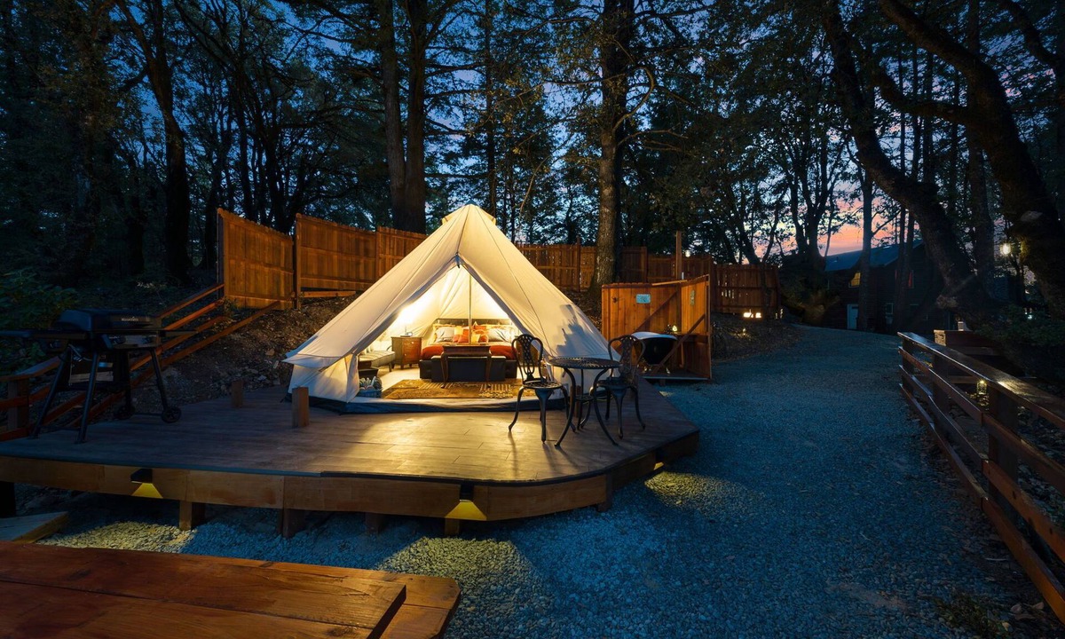 Los Gatos RV Rental | Yurt Above it All - Glamp on-site
