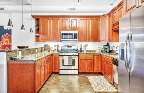 Gateway District Apartment | 2 Penthouse Lofts | Private Rooftop Patio