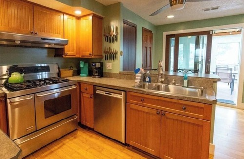Mitiwanga Cottage | 4BR Lakefront Getaway! Sunset Views, Private Community Beach, Cozy Back Porch