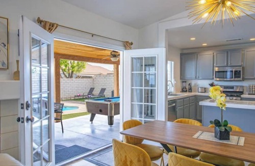 North Las Vegas House | 5BD Memorable Stays and Backyard Games Galore!