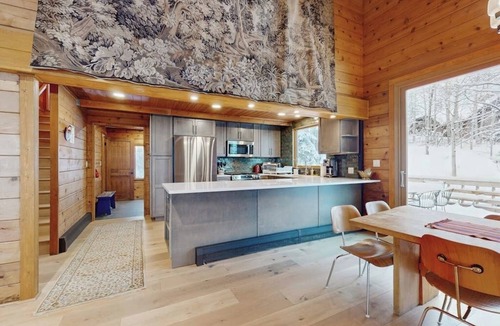 Snowmass Village House | 70's style home near Village with private hot tub & fireplace - dog-friendly