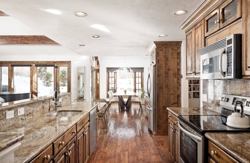 Aspen House | Aspen Paradise! Relax & entertain indoors and outdoors in comfort and serenity.