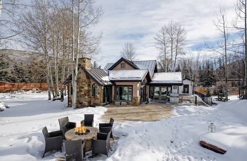 Aspen House | Aspen Paradise! Relax & entertain indoors and outdoors in comfort and serenity.