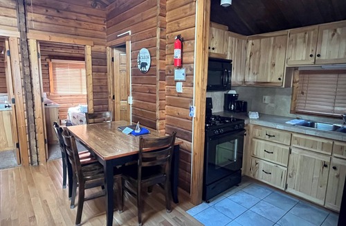 Almont Cabin | Beautiful 2 Bedroom Cabin on Taylor River with Private Hot Tub