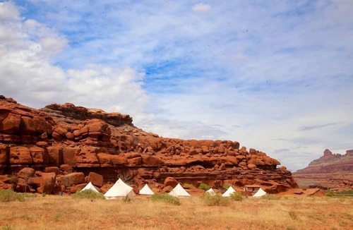 Moab RV Rental | Beautiful Glamping Tent for an Unforgettable Family Escape near Canyonlands National Park in Moab, Utah