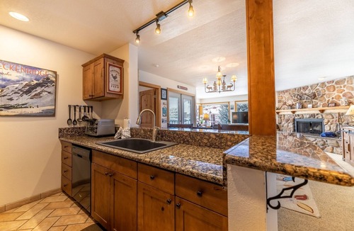 Lakeside Village Condo | Beautiful Mountain Views, Next to Keystone Lake, Steps to Shops and Dining