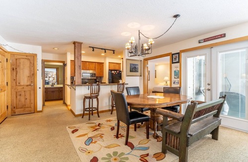 Lakeside Village Condo | Beautiful Mountain Views, Next to Keystone Lake, Steps to Shops and Dining