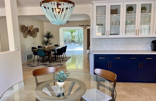 Chino Canyon House | Boho-chic, Salt water, Poolside Firepit, Al-fresco dining