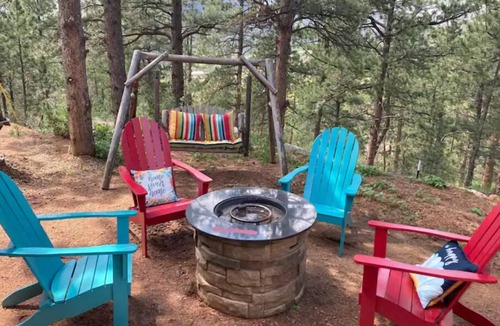 Green Mountain Falls Cabin | Cabin in the Woods with Hot Tub, Incredible Views, Fireplace, Foosball, Fire Pit