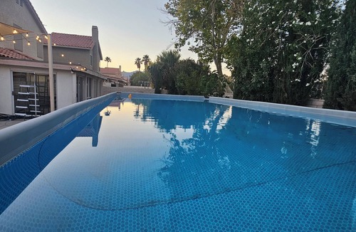North Las Vegas House | Charming 3-bedroom house with Game room Pool, Spa, Fire Pit & BBQ!
