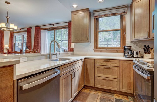 Historic District Condo | Close to Peak 9, On Main St, Shared Pool/Hot Tubs.