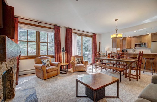 Historic District Condo | Close to Peak 9, On Main St, Shared Pool/Hot Tubs.