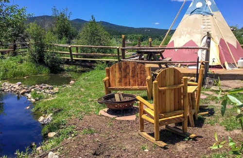 Petaca RV Rental | Cute Tipi in Tres Piedras for New Mexico Glamping Escapes
