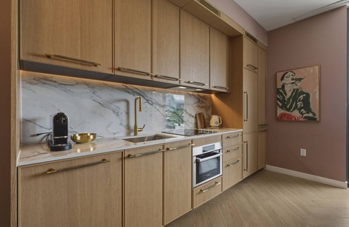 Midtown Condo | Designer Studio with Balcony | Walk to Restaurants, Art & Nightlife