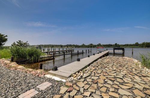 Waretown House | Dock + Backyard Bar: Spacious Barnegat Bay Retreat