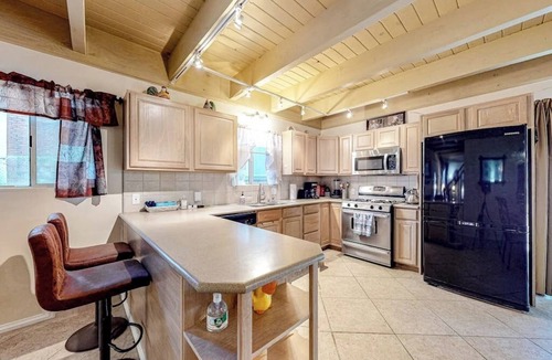 Crestline House | Dog-friendly rural home with deck, wood fireplace, fast WiFi, patio & gas grill