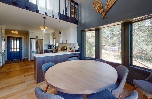 Durango House | Enchanting mountainside home with fireplace, skiing, lake view, & washer/dryer