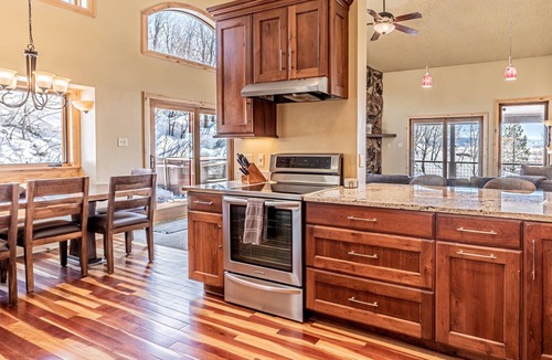 Steamboat Springs House | Family & Dog Friendly! Private Hot Tub, Wood Fireplace | Near Free Bus & Base, Garage, W/D in Unit