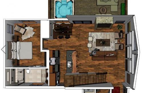 Estes Park House | Fly Rod Inn – Two Large Patios, Jacuzzi and Indoor/Outdoor Fireplace