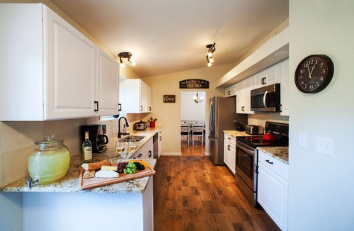 Rockrimmon House | Gated Oasis w/6 Bedrooms Pool Table Fire Pit Creek Access Dog-Friendly