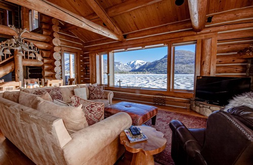 Grand Lake House | Grand Lincoln Log Cabin - Spectacular Luxury Lakefront Estate