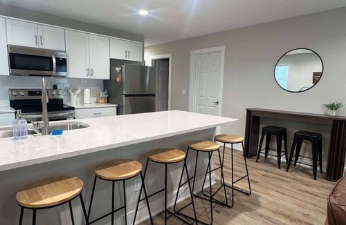 Saint Marys  Allen County Condo | Group-Friendly 6BR Duplex Sleeps 20 Prime Location