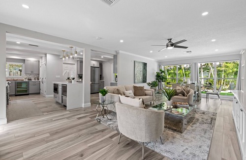 East Fort Lauderdale House | Heated Pool, Stylish Home Walkable to Beach, Galleria & Dining!